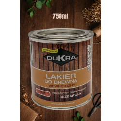 Lakier mat, bezbarwny poliuretanowo-akrylowy 750ml, Dukra